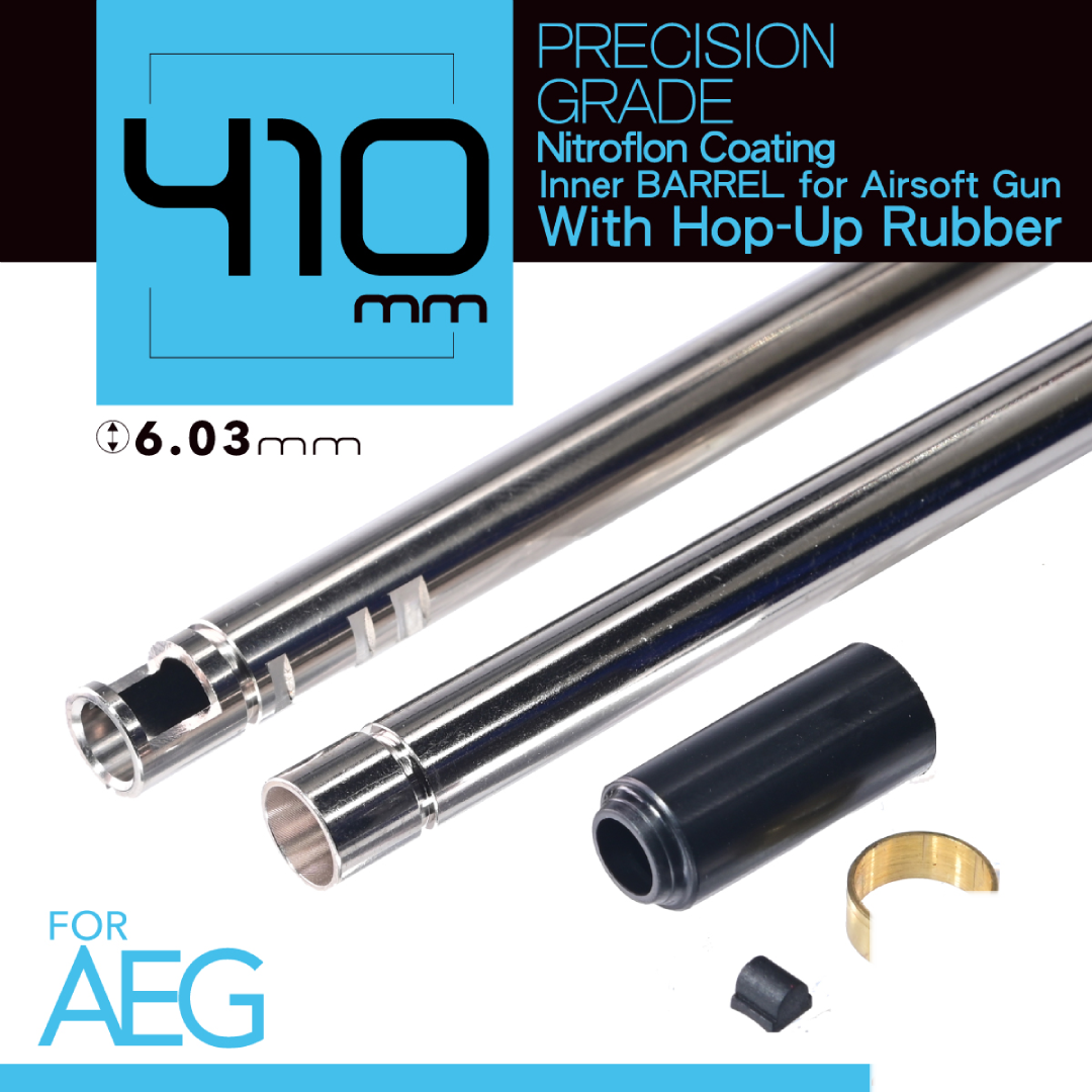 Unicorn Airsoft 6.03 NITROFLON Coated Brass Inner Barrel for AEG Rifle (410mm)