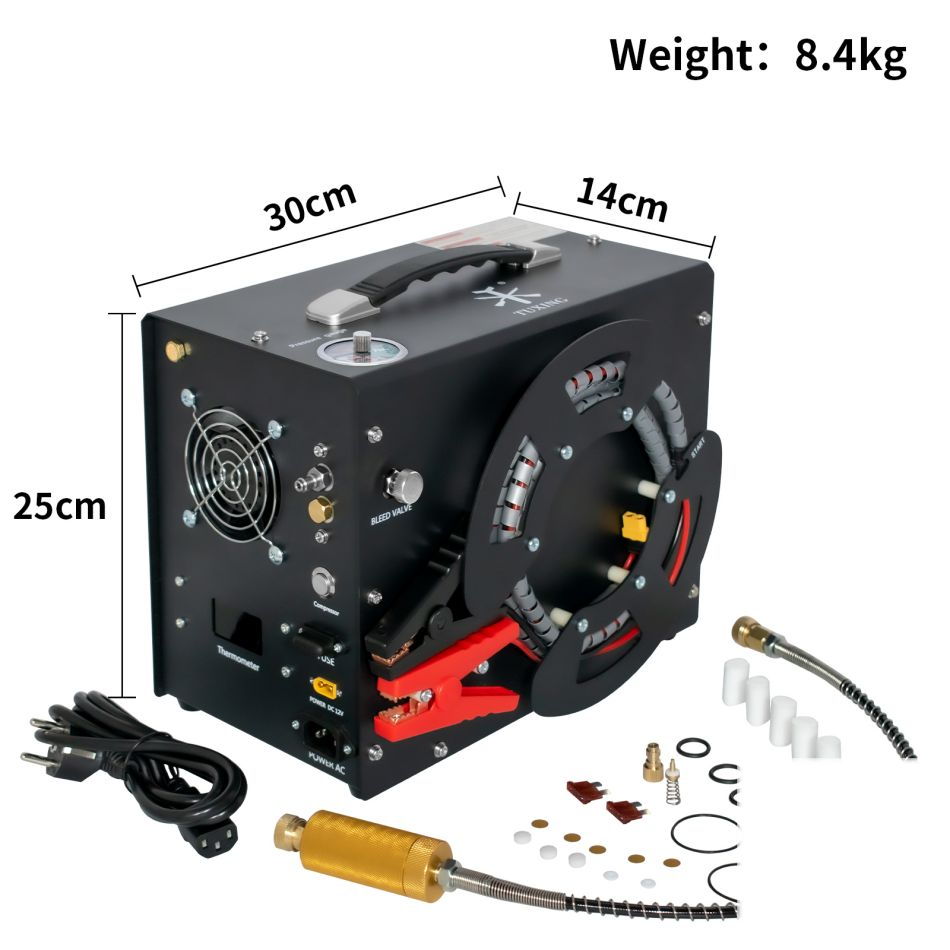 TUXING 12V High Pressure 4500Psi 300Bar PCP Air Compressor