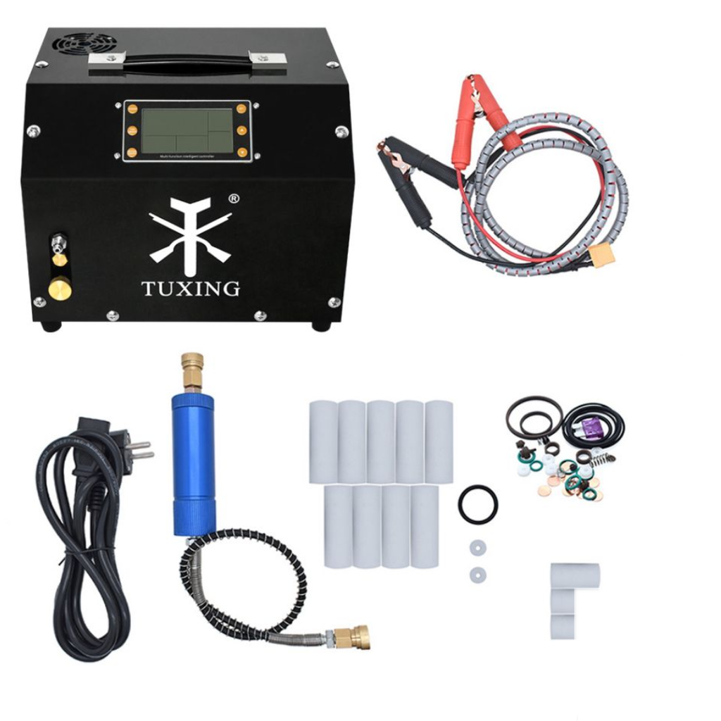 TUXING TXET063 4500Psi 300Bar LCD Display PCP Air Compressor