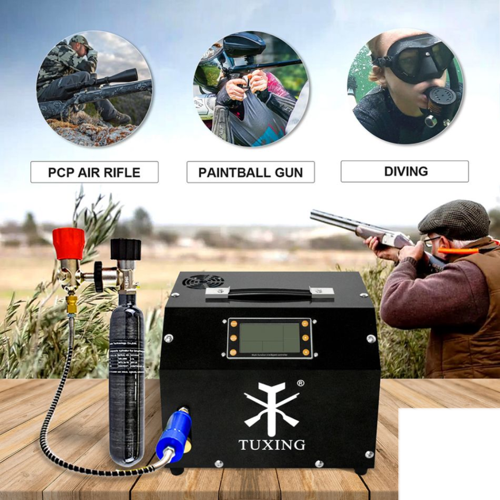 TUXING TXET063 4500Psi 300Bar LCD Display PCP Air Compressor