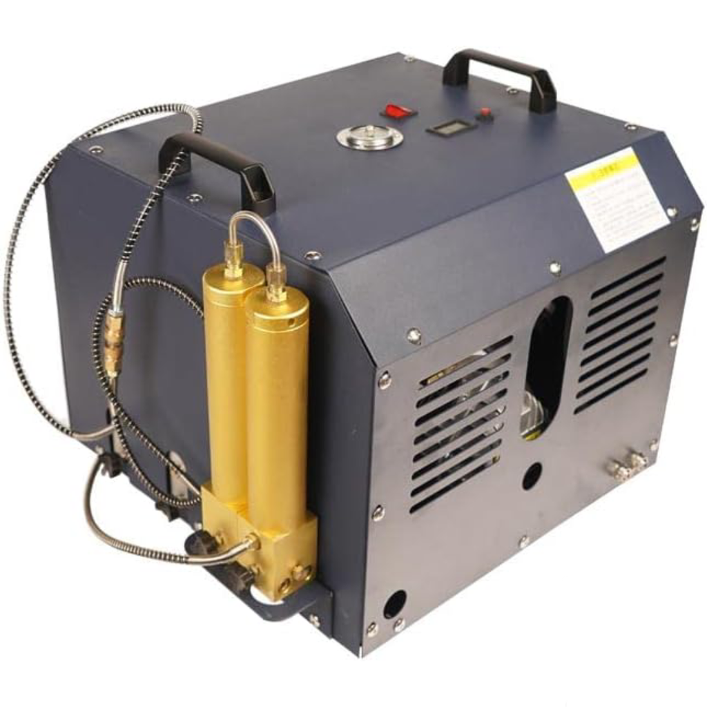 PCP Air Compressor Double Cylinder 4500PSI, High Pressure Electric Compressor