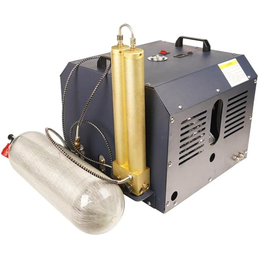 PCP Air Compressor Double Cylinder 4500PSI, High Pressure Electric Compressor