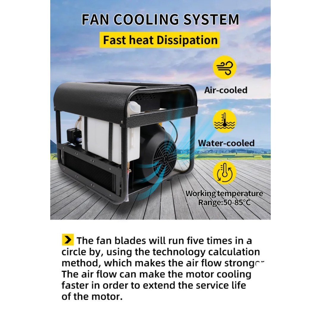 TUXING LCD Display Double-Cylinder Air Compressor