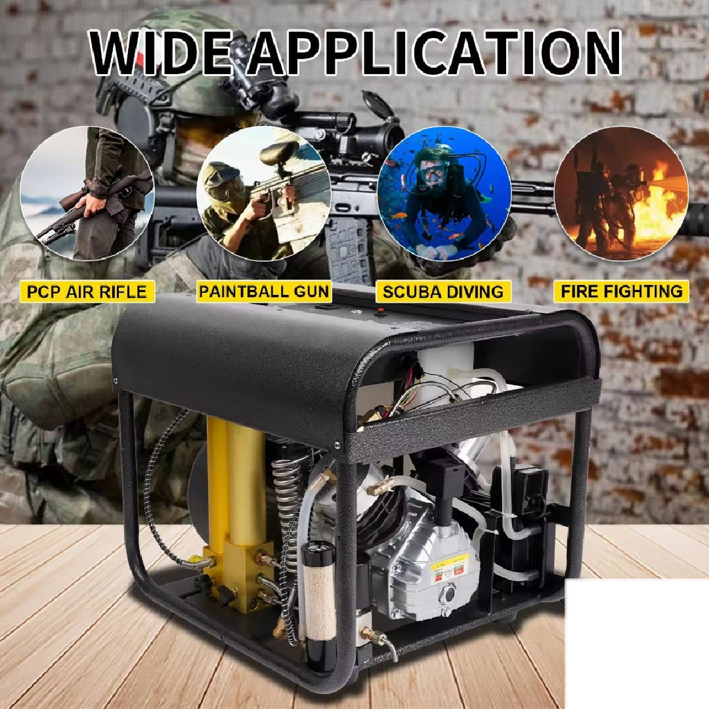 TUXING LCD Display Double-Cylinder Air Compressor