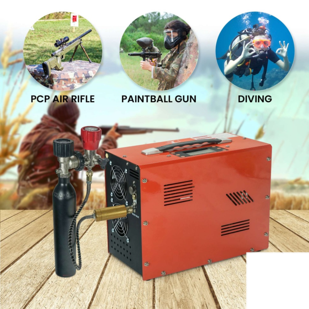 TUXING High Quality Auto Stop 4500psi Paintball PCP 12v Air Compressor