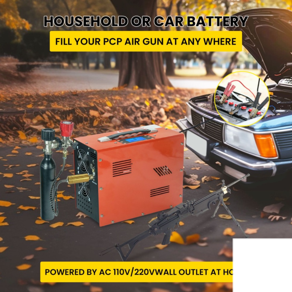 TUXING High Quality Auto Stop 4500psi Paintball PCP 12v Air Compressor
