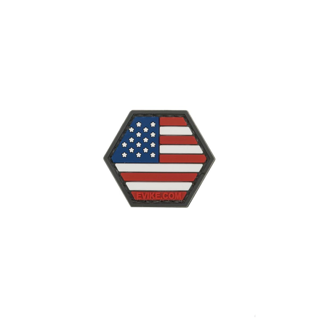 "Operator Profile PVC Hex Patch" American Flag Series