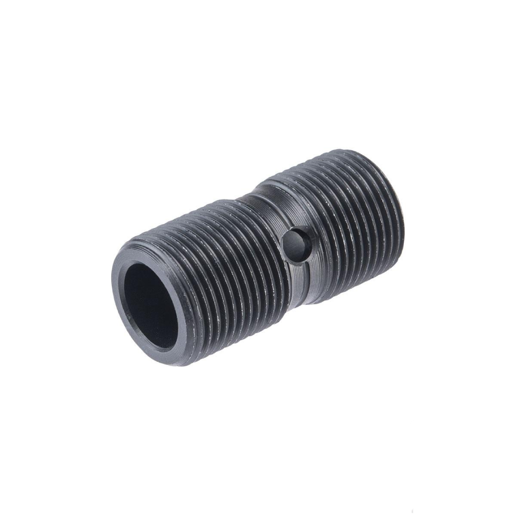 Cyma Aluminum Airsoft Thread Out Adapter (14mm- to 14mm+)