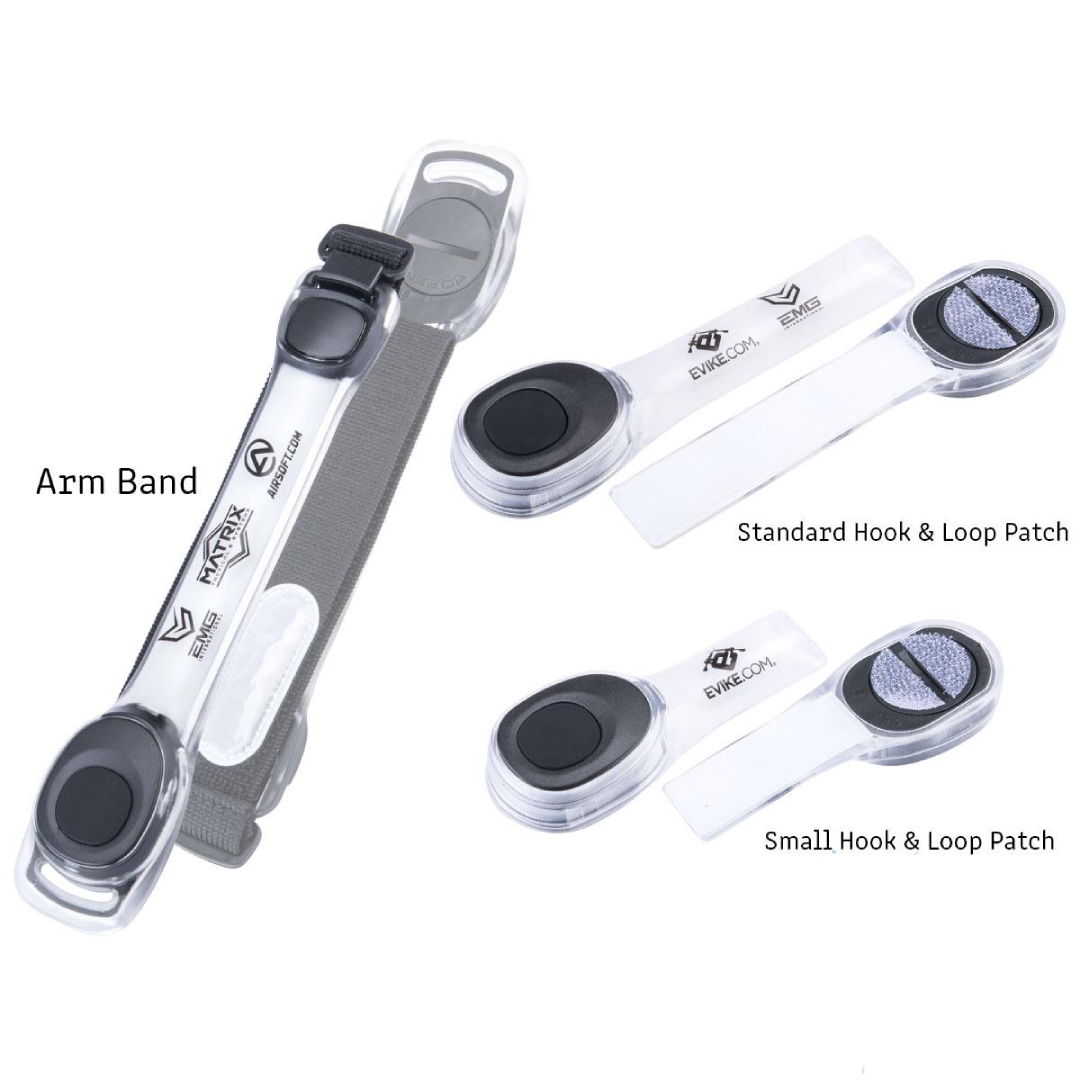 EMG Airsoft Nation Arm Band IFF LED Markers (Model: Black)