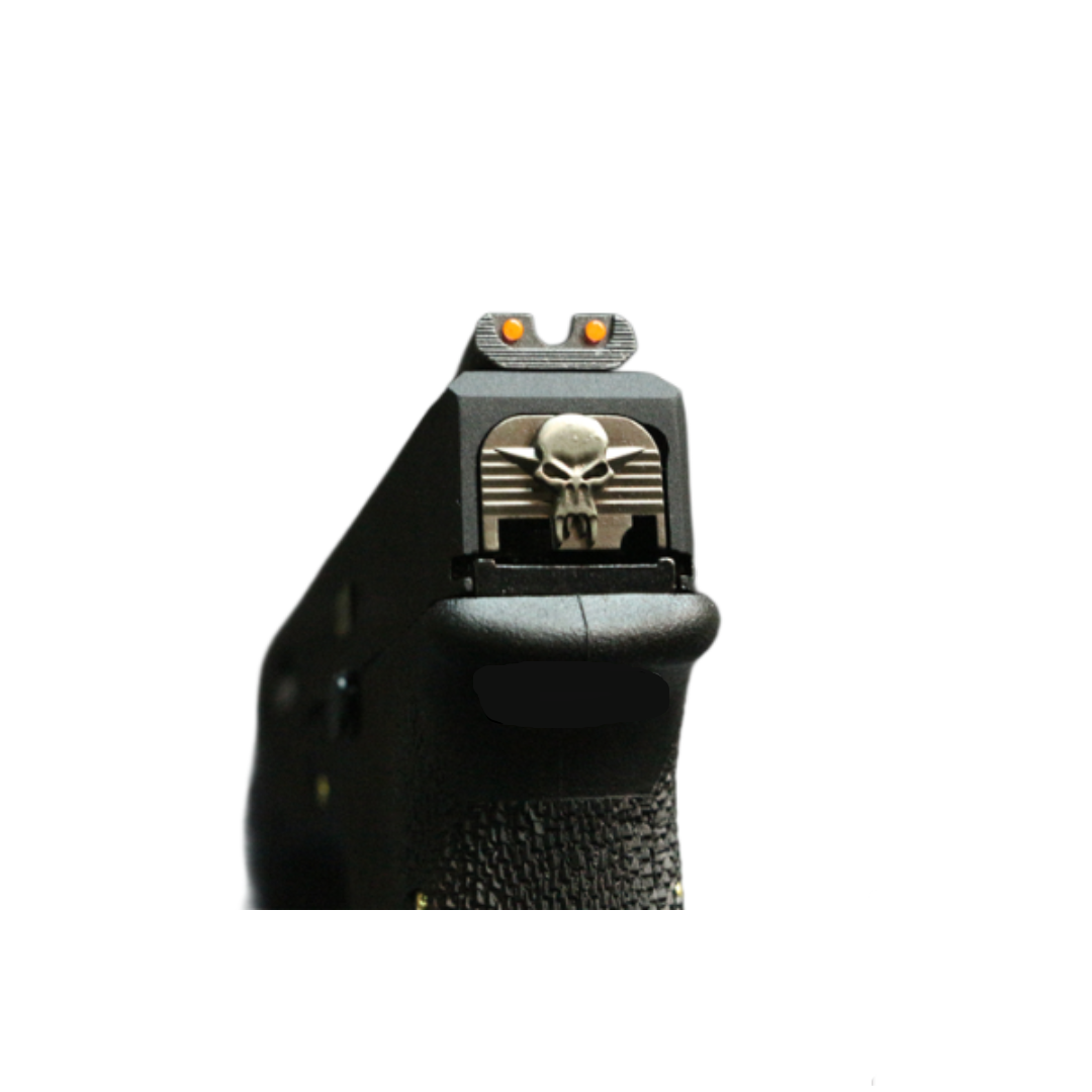 WE GLOCK G17 / G18C Skull Style Aircraft Seat Back Cover