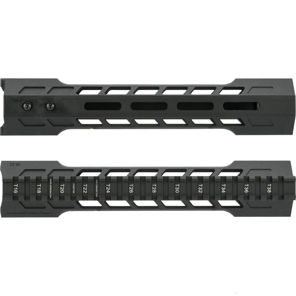 APS Phantom M-LOK Handguard for M4/M16 Series Airsoft AEGs (Color: Black / 10")