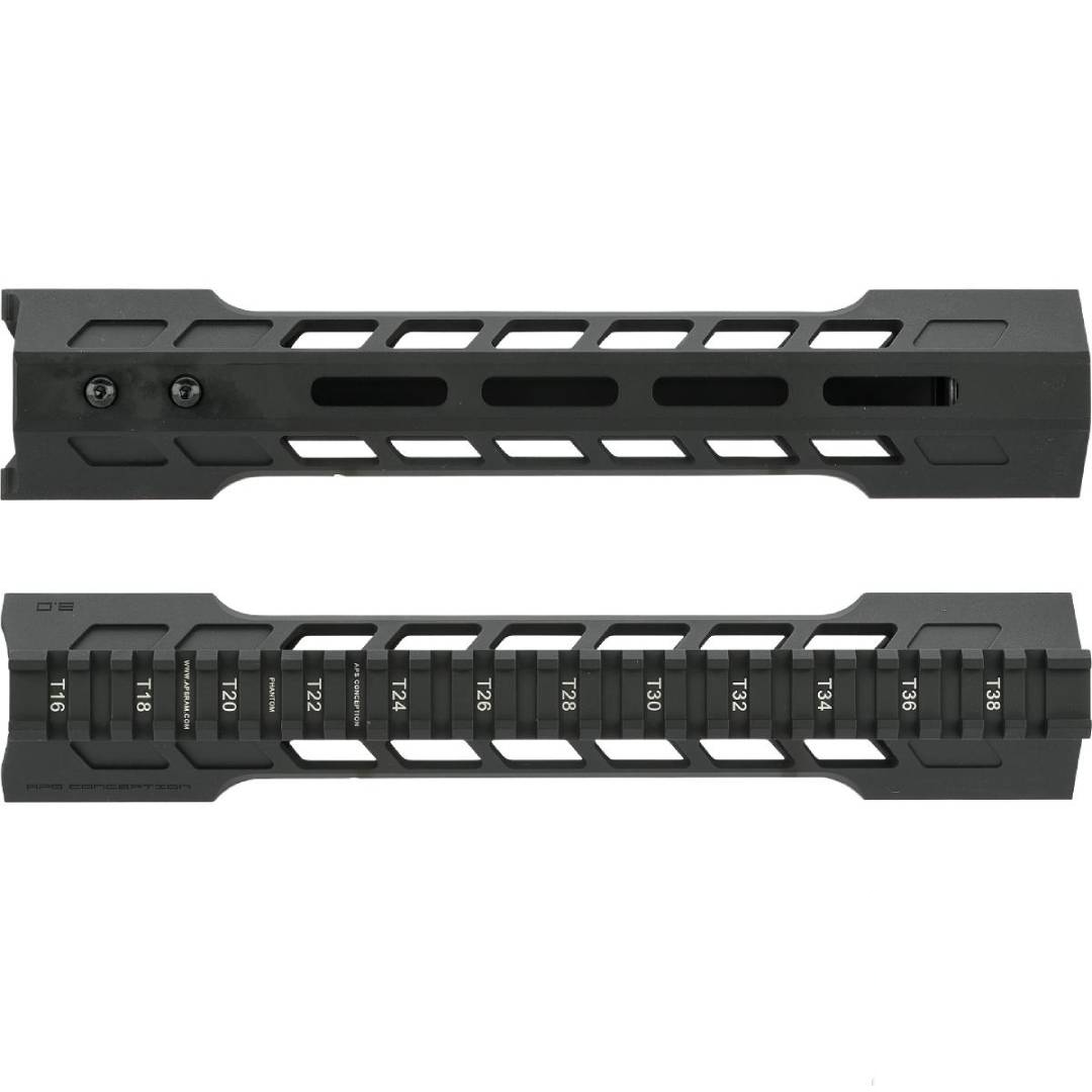 APS Phantom M-LOK Handguard for M4/M16 Series Airsoft AEGs (Color: Black / 10")
