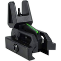 SRC plastic fiber optic folding rear sight mount for 20mm rail