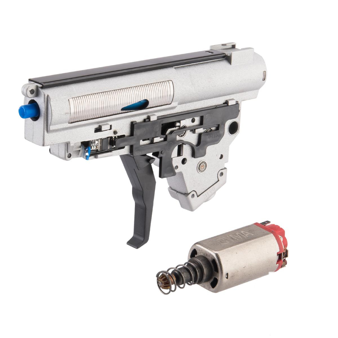 Cyma V3 Gearbox and Motor Set w/ ETU for SMG-9 & MP5K AEG Airsoft Submachine Gun