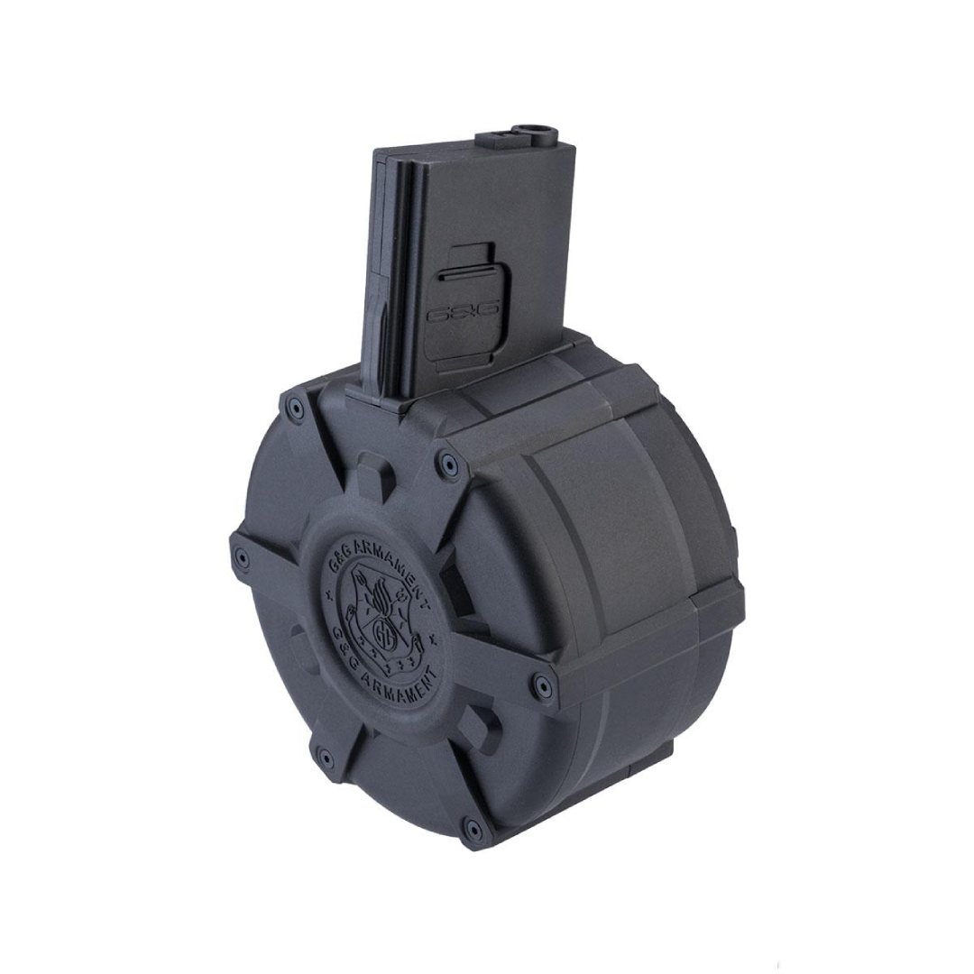 G&G 2300rd Polymer Drum Magazine for M4/M16 Series Airsoft AEG Rifles