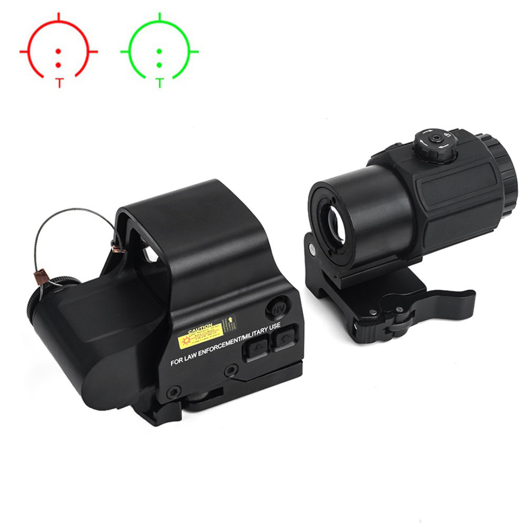 HHS Red/Green Holographic Hybrid Sight – EXPS with G43 Magnifier