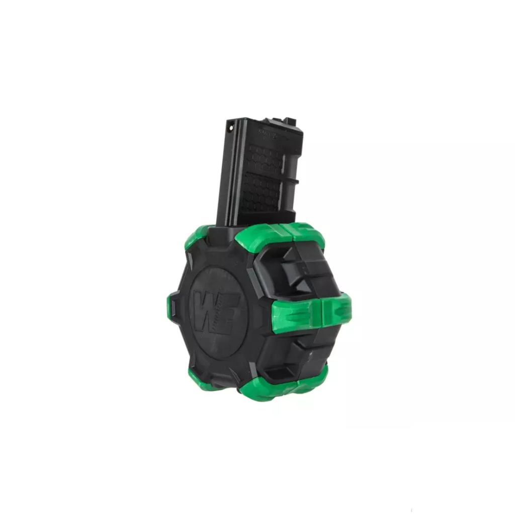 350rd Drum Green Gas Magazine for WE M4/M16 GBBR Replicas