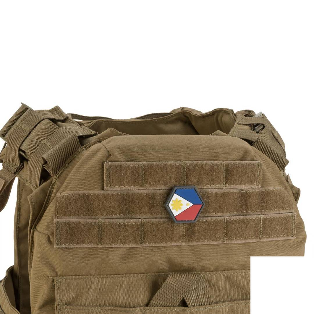 "Operator Profile PVC Hex Patch" Philippines Flag
