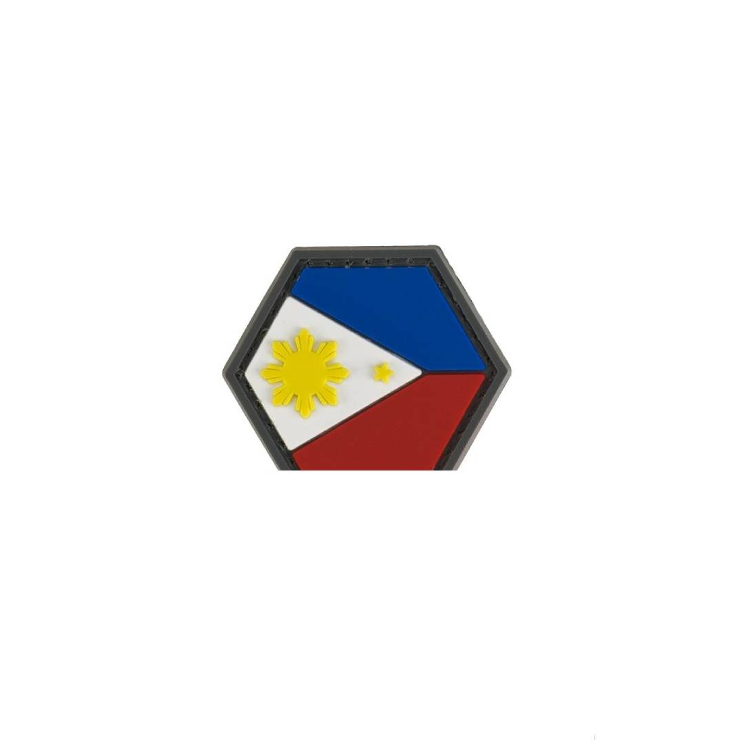 "Operator Profile PVC Hex Patch" Philippines Flag