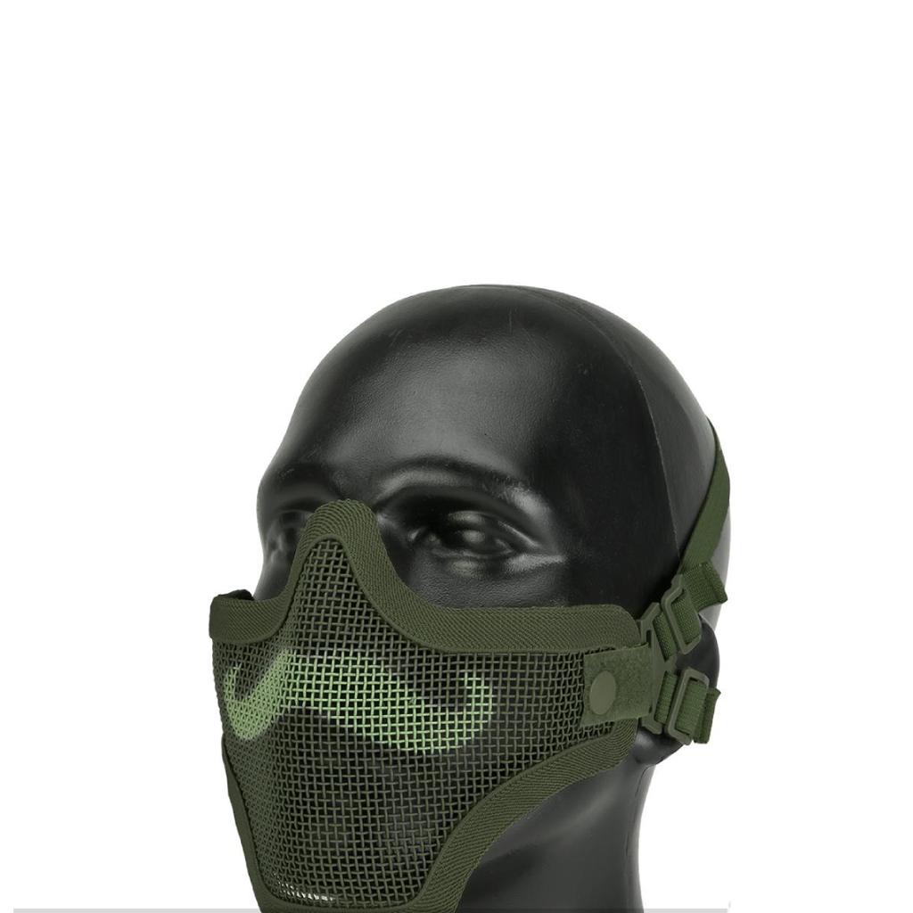 6mmProShop Iron Face Carbon Steel Mesh "Moustache" Lower Half Mask