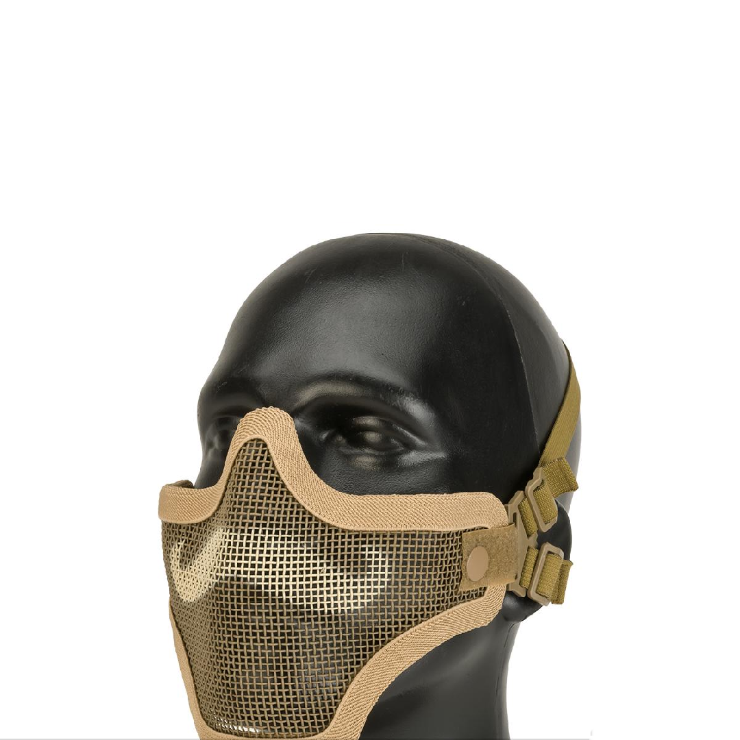 6mmProShop Iron Face Carbon Steel Mesh "Moustache" Lower Half Mask