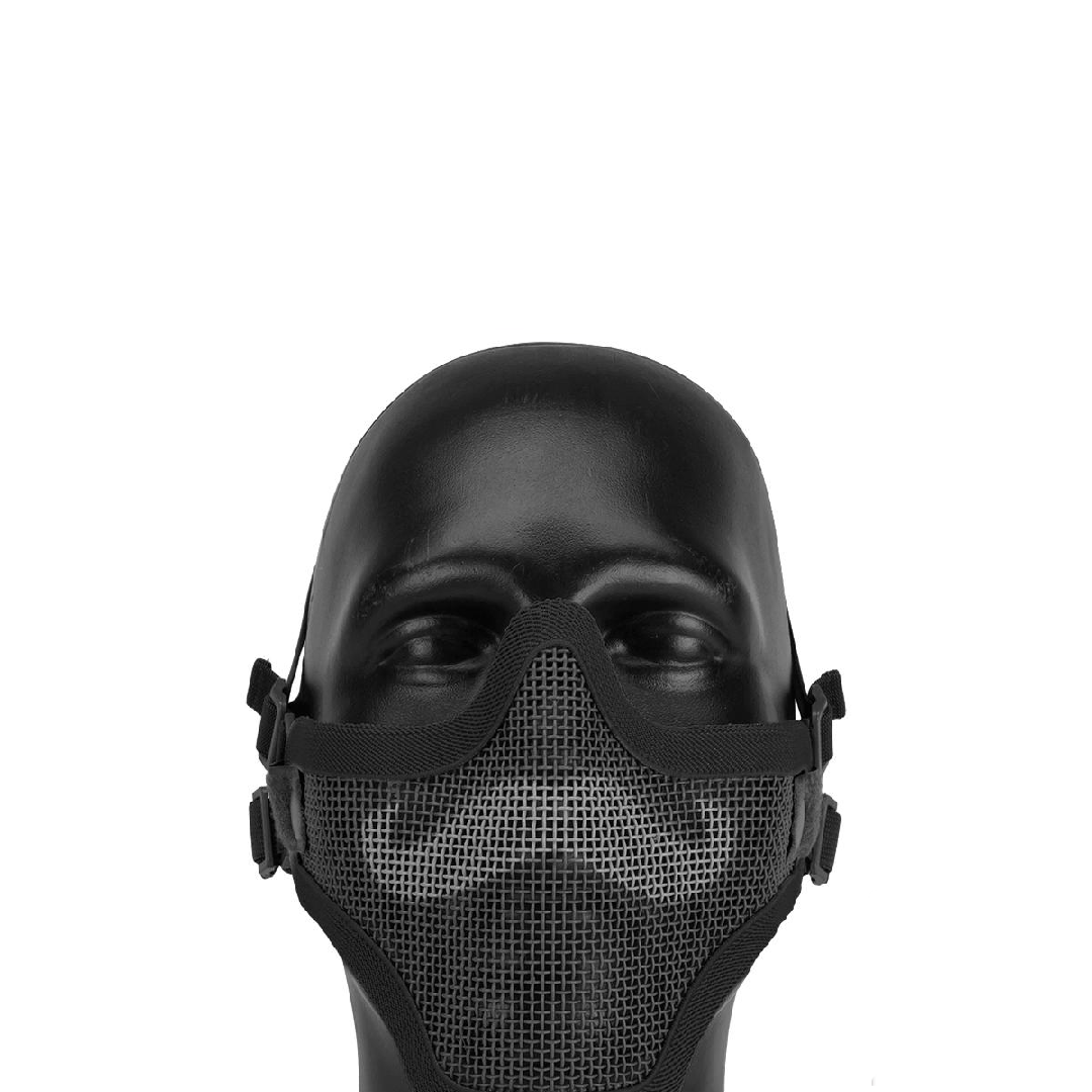 6mmProShop Iron Face Carbon Steel Mesh "Moustache" Lower Half Mask