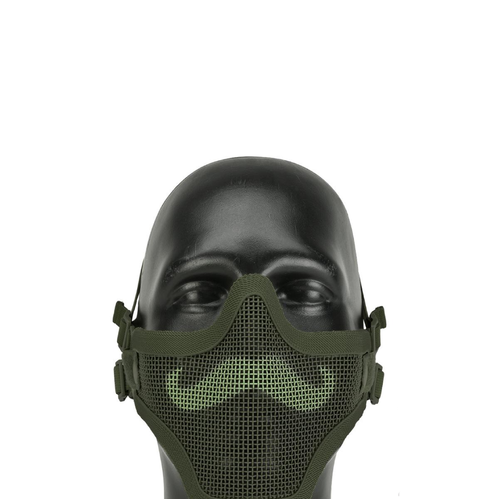 6mmProShop Iron Face Carbon Steel Mesh "Moustache" Lower Half Mask