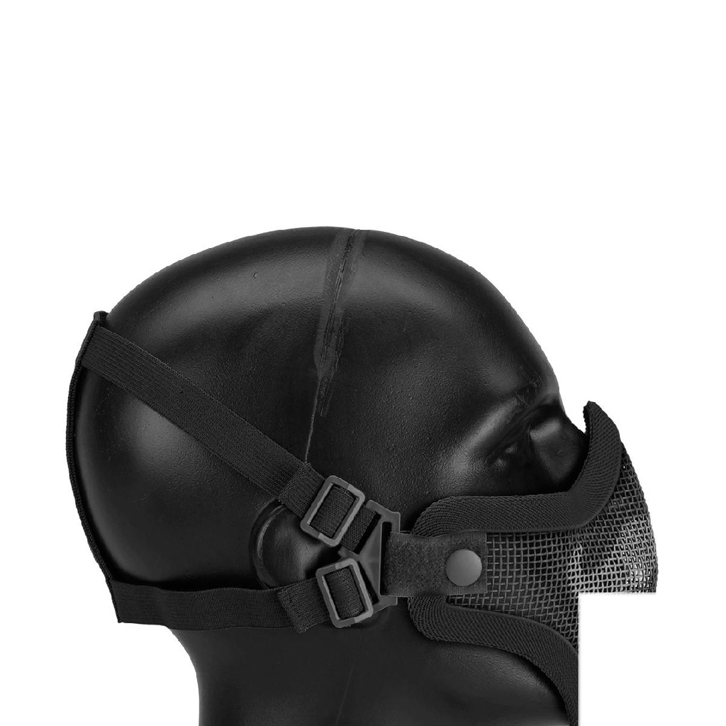 6mmProShop Iron Face Carbon Steel Mesh "Moustache" Lower Half Mask