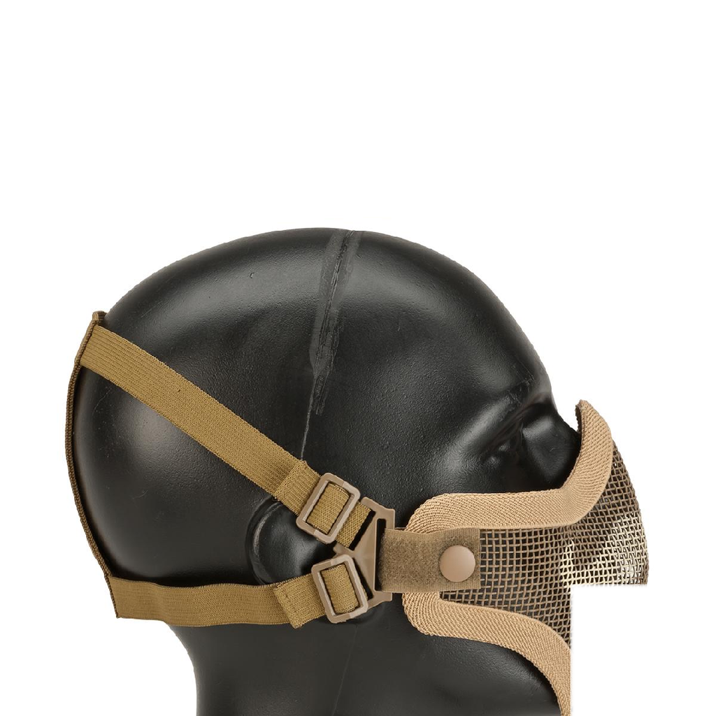 6mmProShop Iron Face Carbon Steel Mesh "Moustache" Lower Half Mask