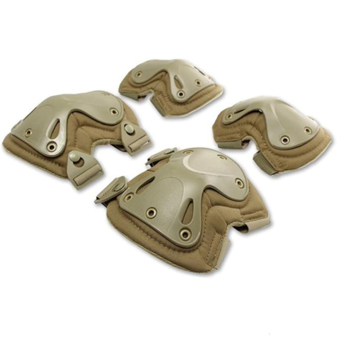 Airsoft Knee Elbow Protective Pads Set (4 Pack)