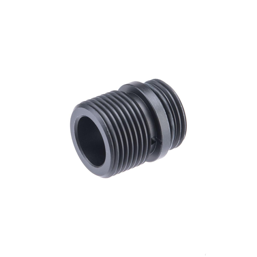 CNC Aluminum 13mm CCW to 14mm CCW Threaded Barrel Adapter w/ O-Ring Stabilizer