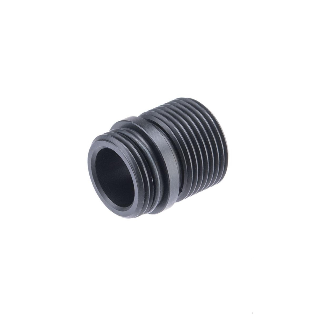 CNC Aluminum 13mm CCW to 14mm CCW Threaded Barrel Adapter w/ O-Ring Stabilizer