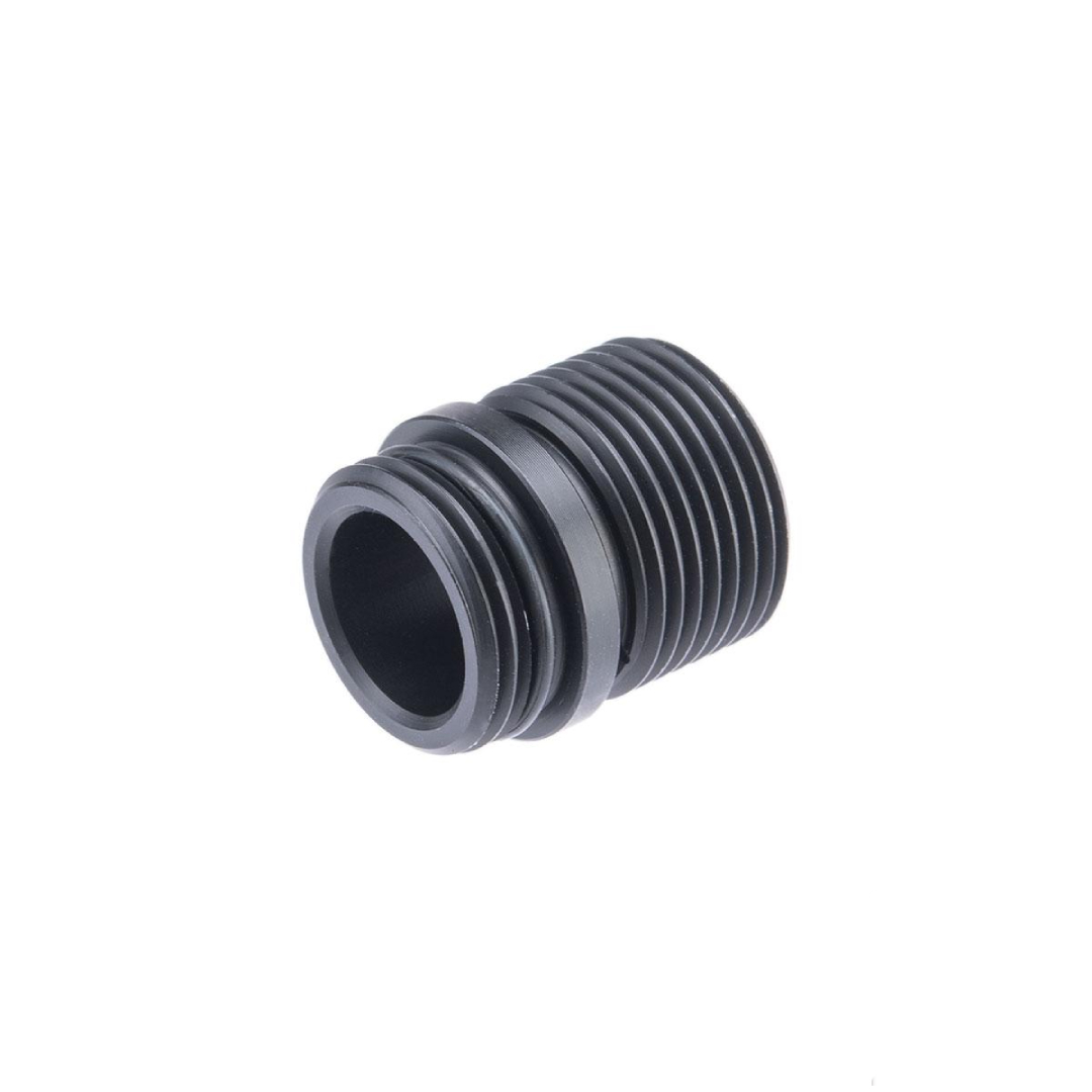 CNC Aluminum 13mm CCW to 14mm CCW Threaded Barrel Adapter w/ O-Ring Stabilizer