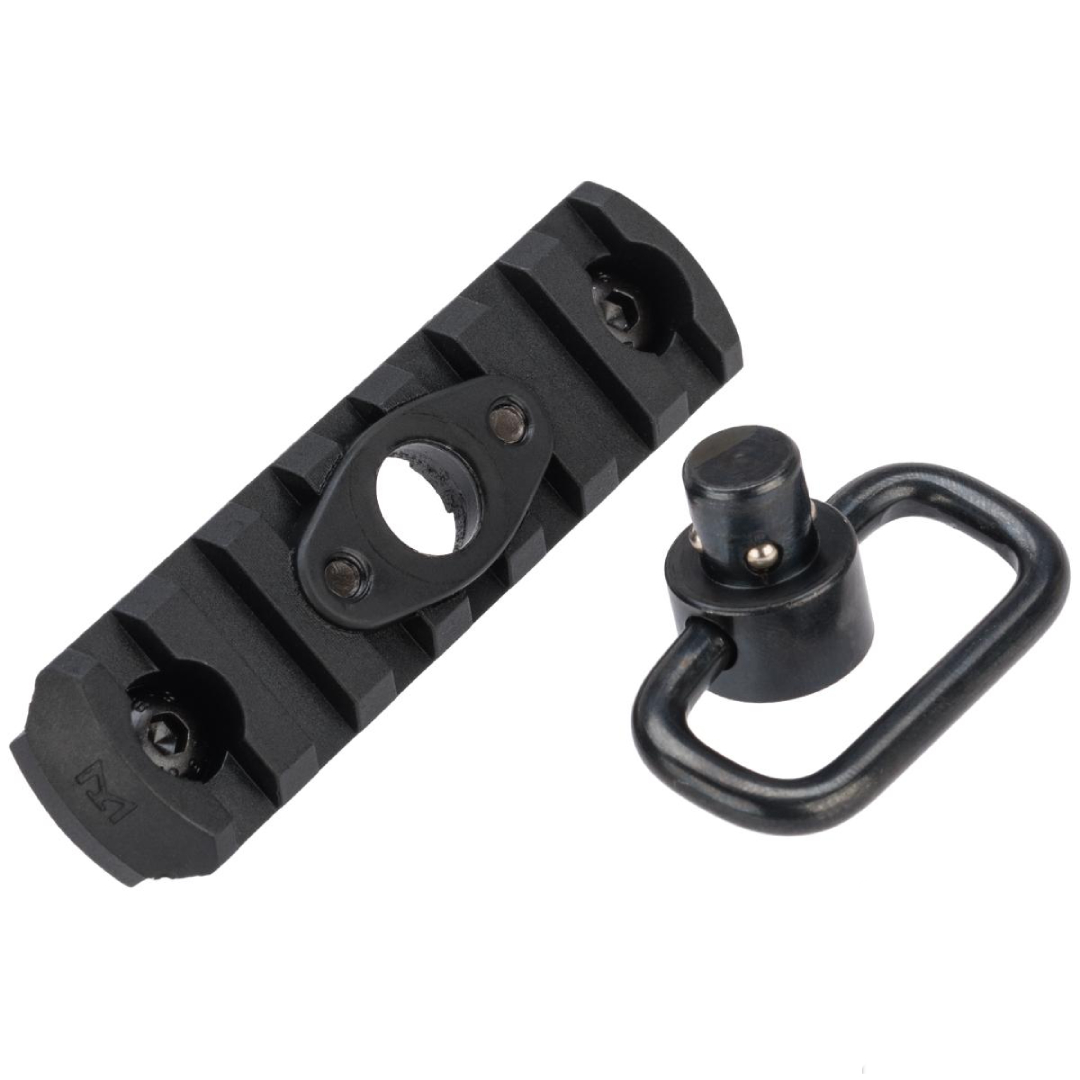 APS 7-Slot M-LOK Rail Segment w/ QD Sling Swivel