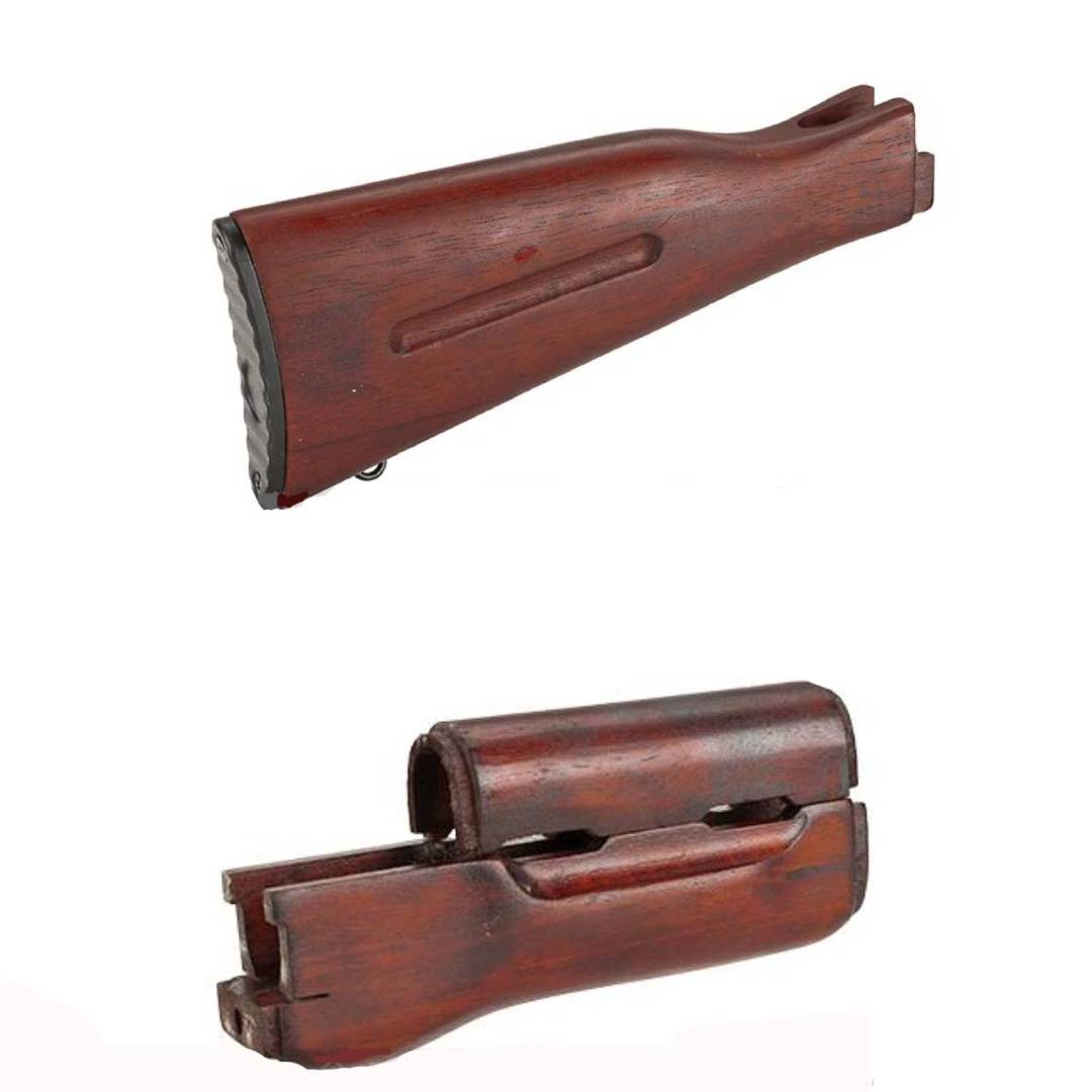 Matrix Airsoft AK74 Real Wood Furniture Handguard + Stock Kit