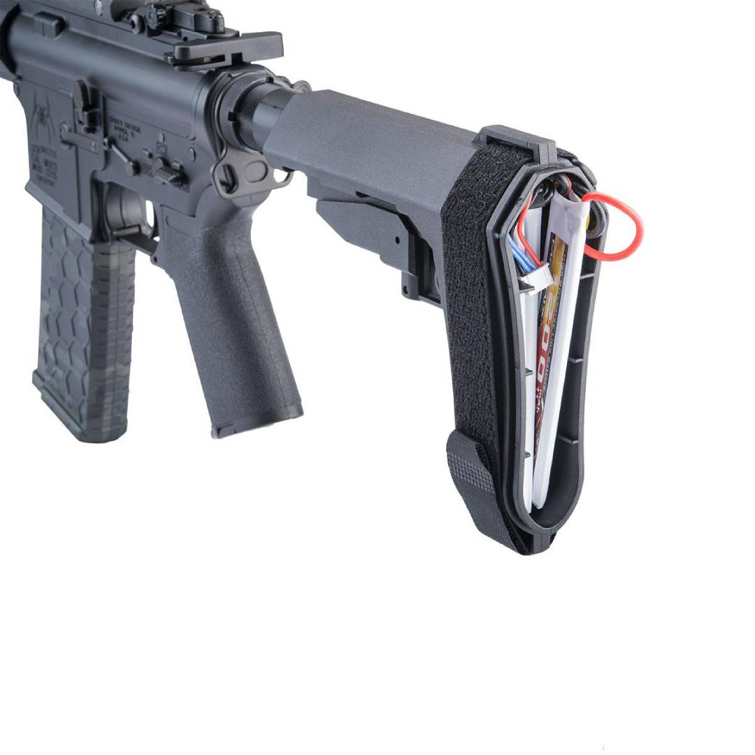 "Beta" Brace-Style Retractable Stock for M4 Series Airsoft Rifles