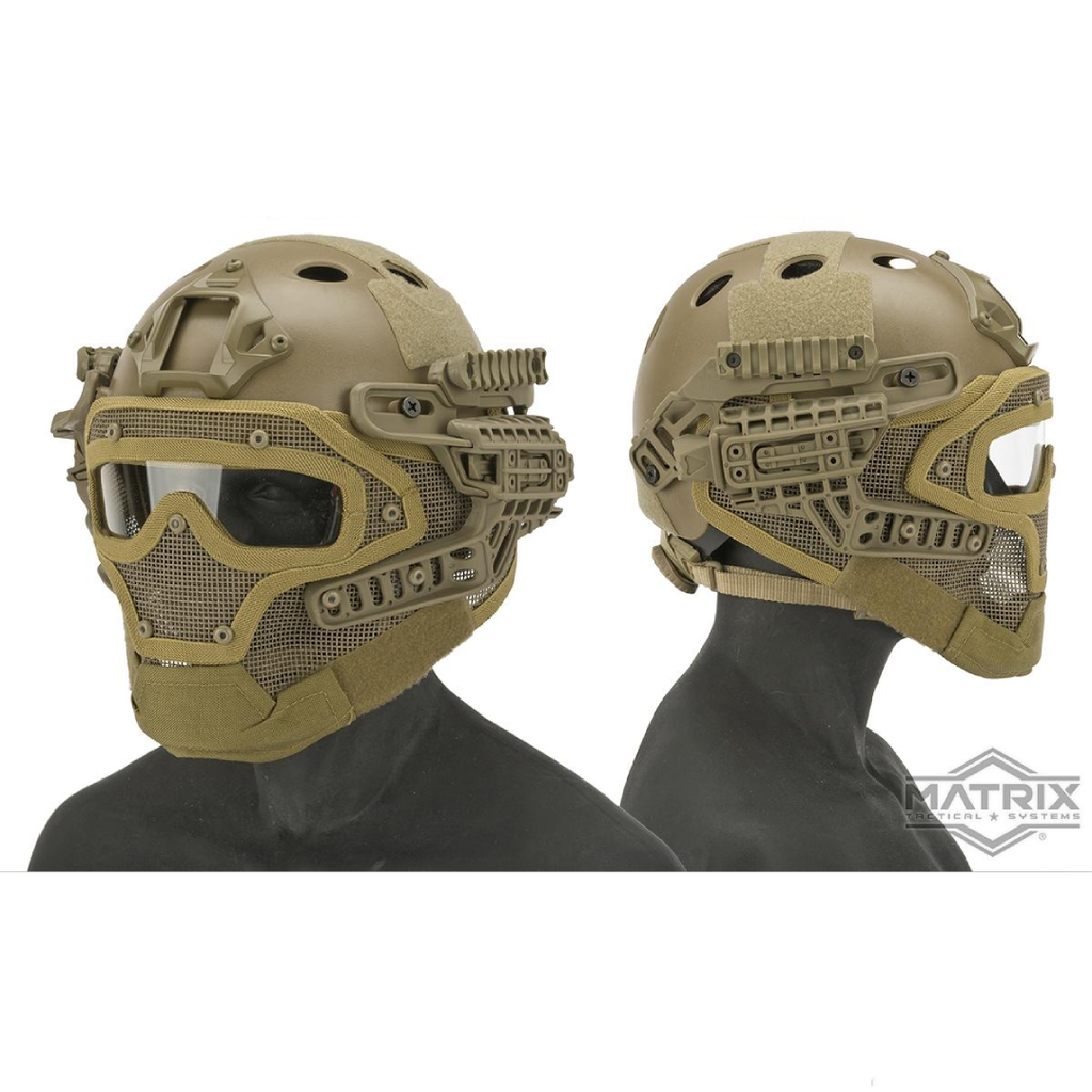Matrix Legionnaire Full Head Coverage Helmet / Mask / Goggle Protective System