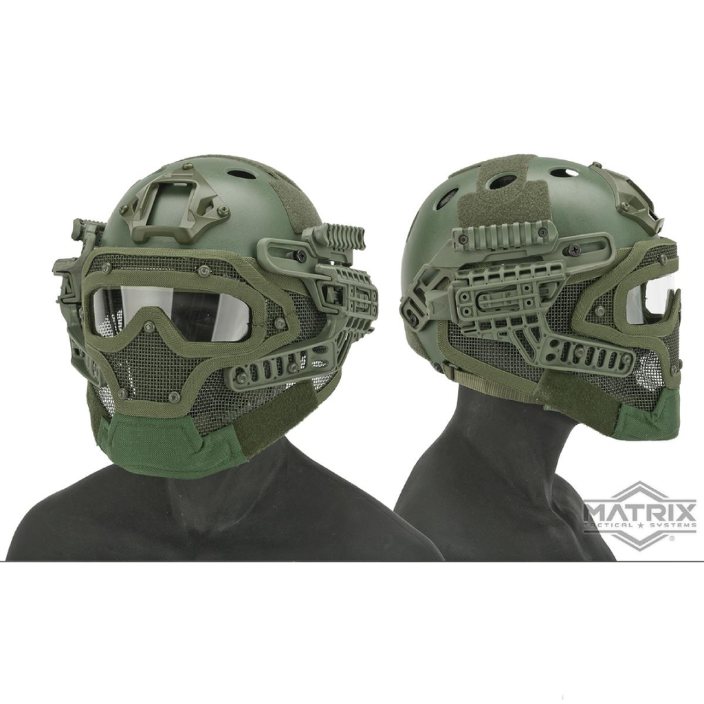 Matrix Legionnaire Full Head Coverage Helmet / Mask / Goggle Protective System