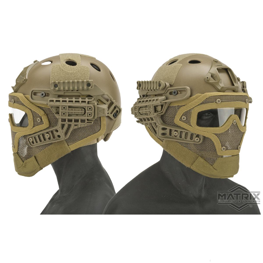 Matrix Legionnaire Full Head Coverage Helmet / Mask / Goggle Protective System