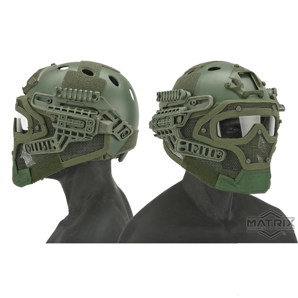 Matrix Legionnaire Full Head Coverage Helmet / Mask / Goggle Protective System