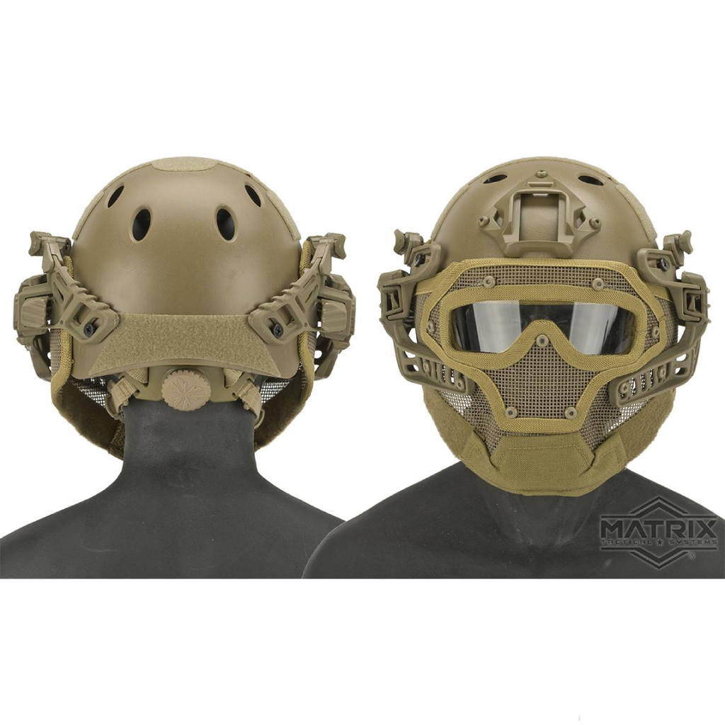 Matrix Legionnaire Full Head Coverage Helmet / Mask / Goggle Protective System