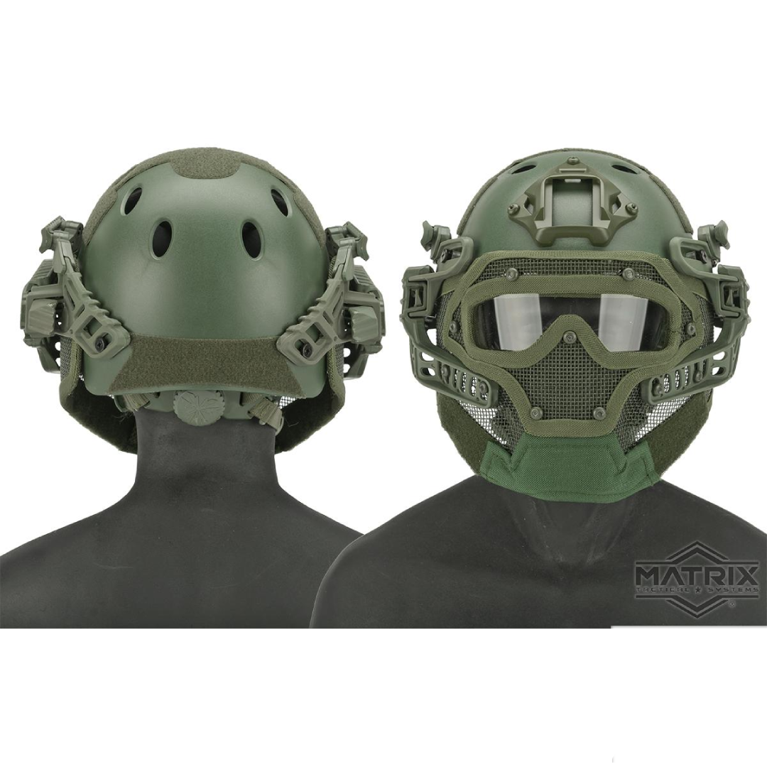 Matrix Legionnaire Full Head Coverage Helmet / Mask / Goggle Protective System