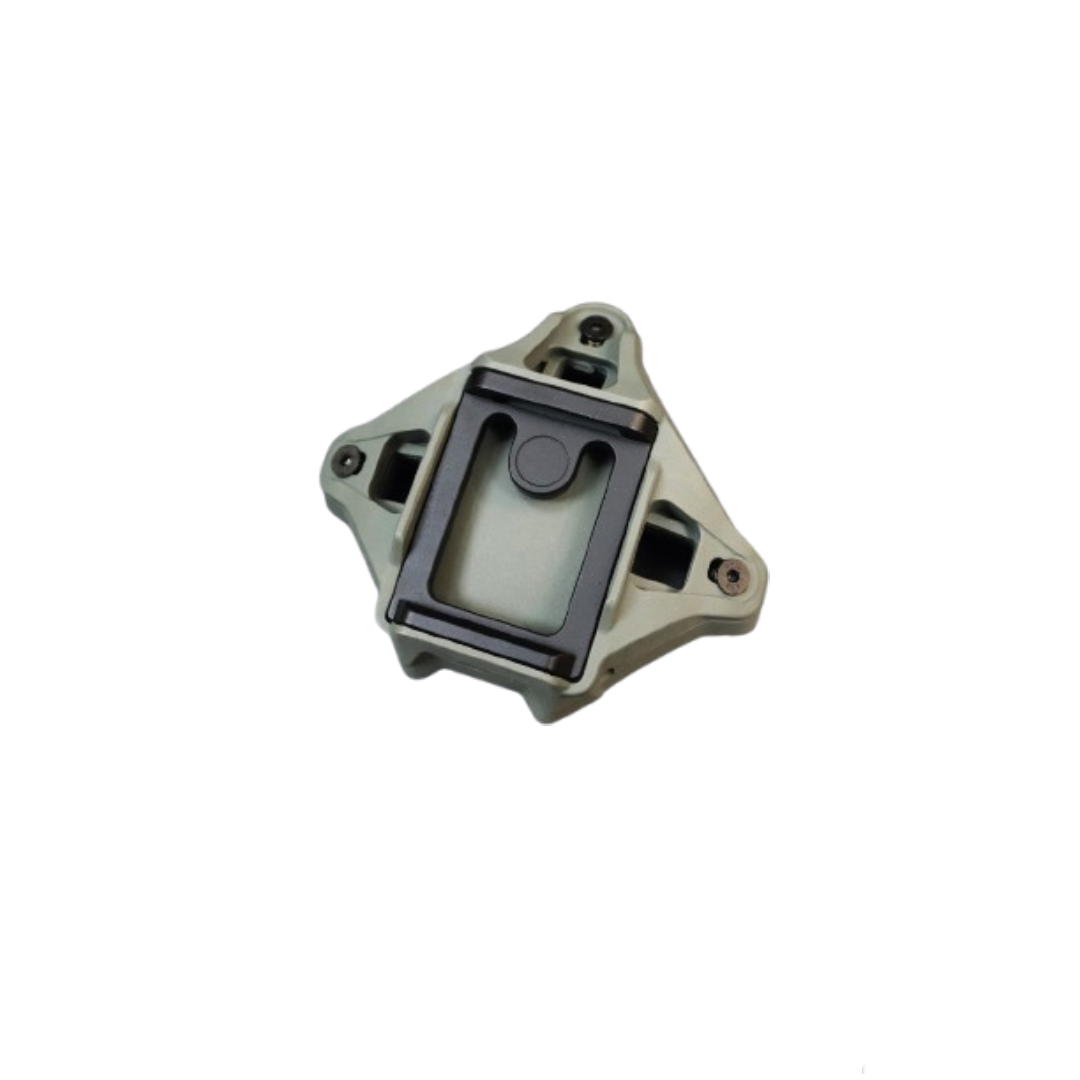 Plastic + Aluminum Alloy Night Vision Goggle Holder (Gray Green)