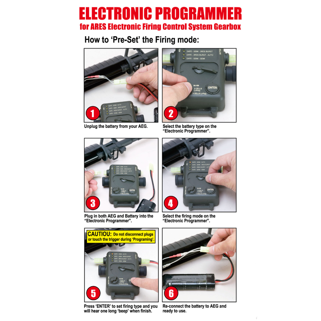 ARES Airsoft Electronic Gearbox Programer