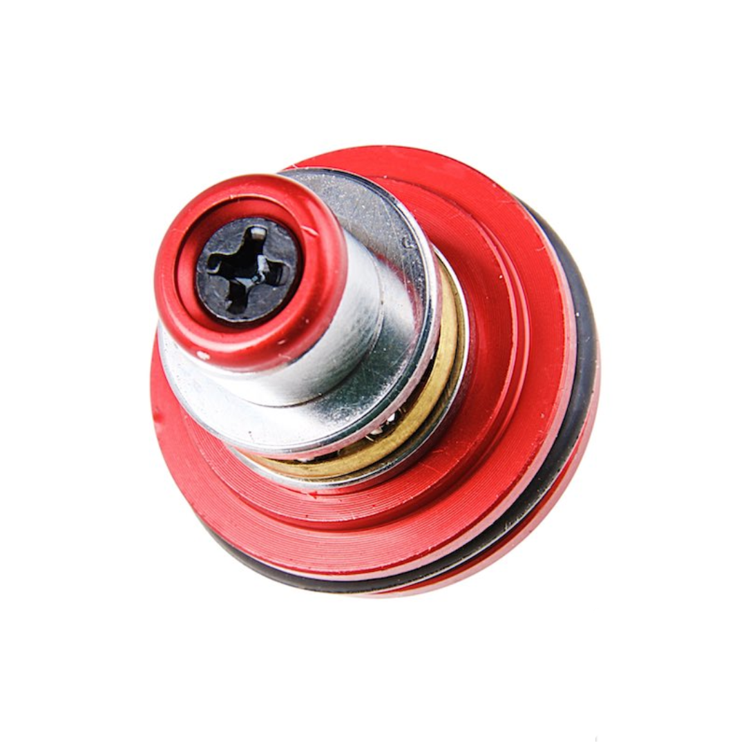 SHS Airsoft Aerail High Flow Bearing Piston Head (Red, 8 Holes)