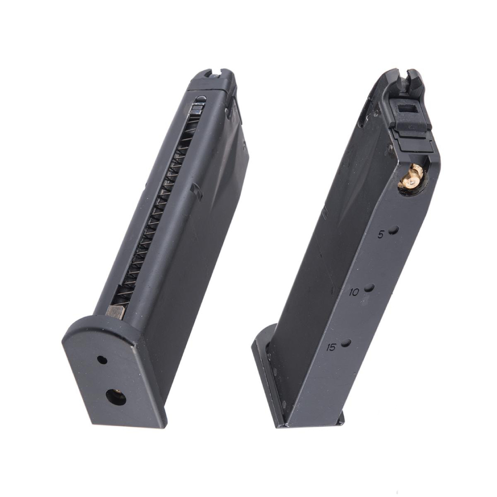 Double Bell 24 Rnd Green Gas Magazine for M9 Series Gas Blowback Airsoft Pistols