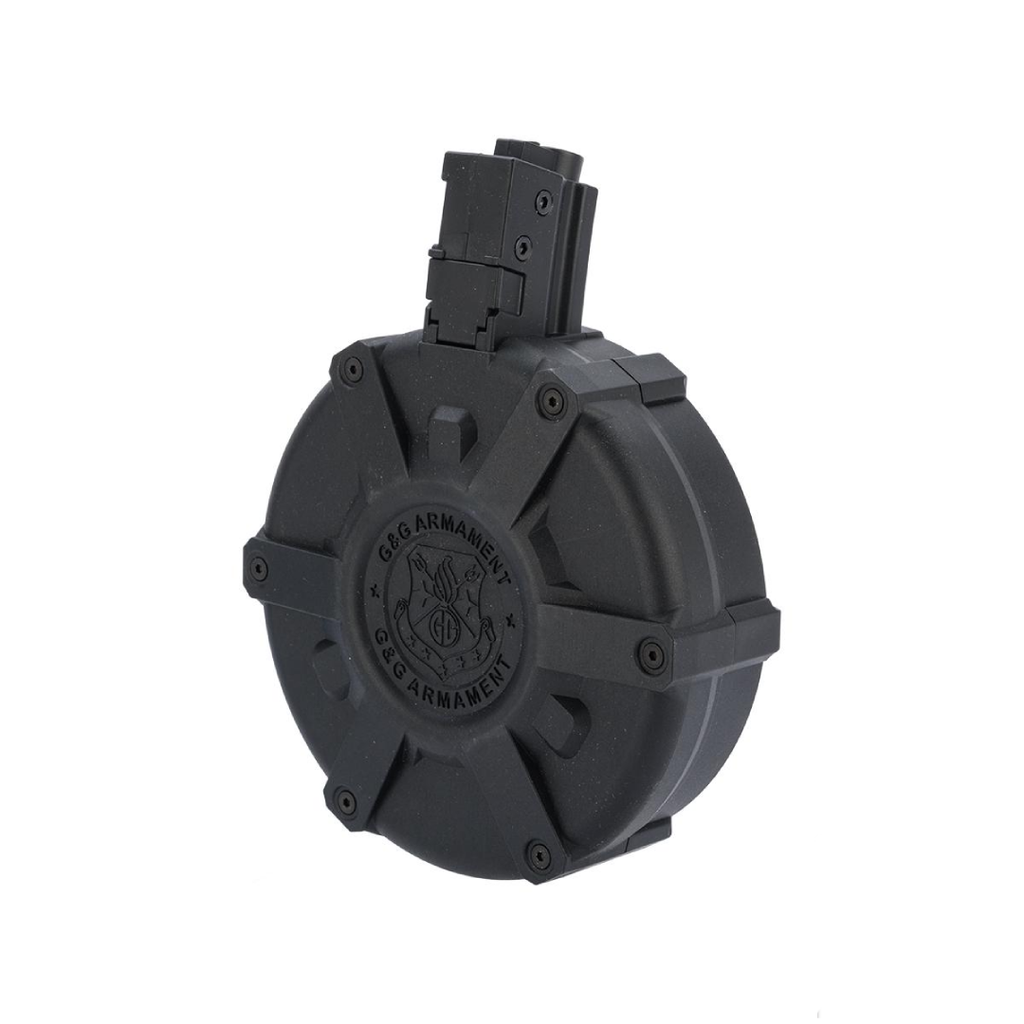 G&G Polymer 1500 Round Drum Magazine for MP5 Series Airsoft Electric Rifles