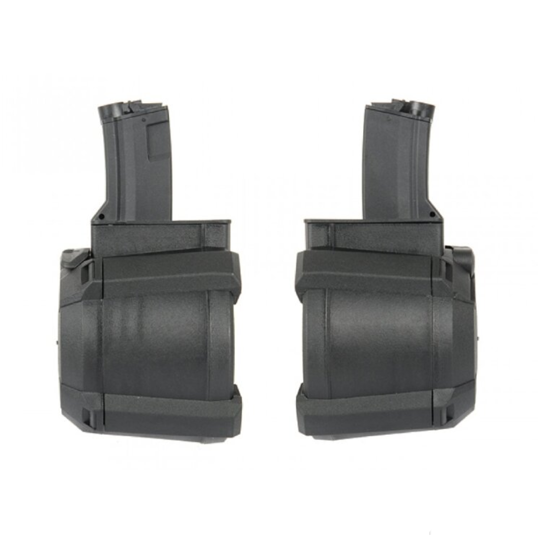 CYMA 1200 Rounds Drum Magazine For MP5  Airsoft AEG Rifle (battery included)