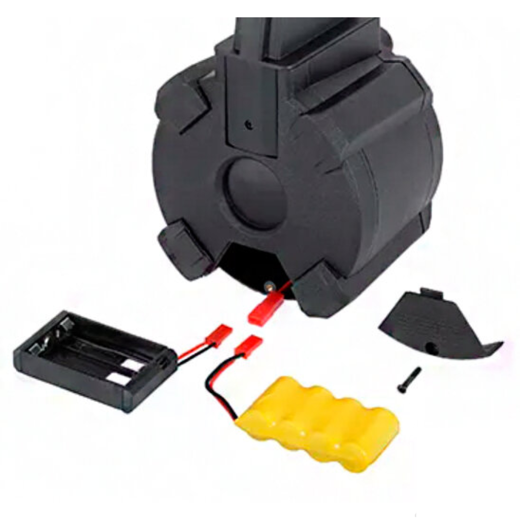 CYMA 1200 Rounds Drum Magazine For MP5  Airsoft AEG Rifle (battery included)