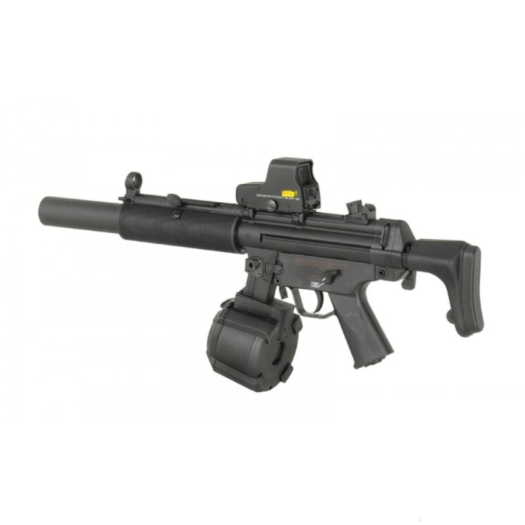 CYMA 1200 Rounds Drum Magazine For MP5  Airsoft AEG Rifle (battery included)